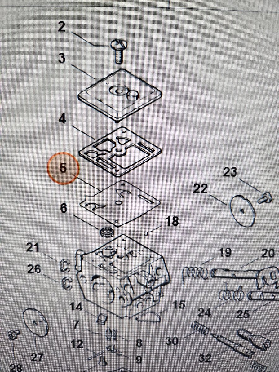 REZERVE, Membrána na Stihl 034,036,038,044...