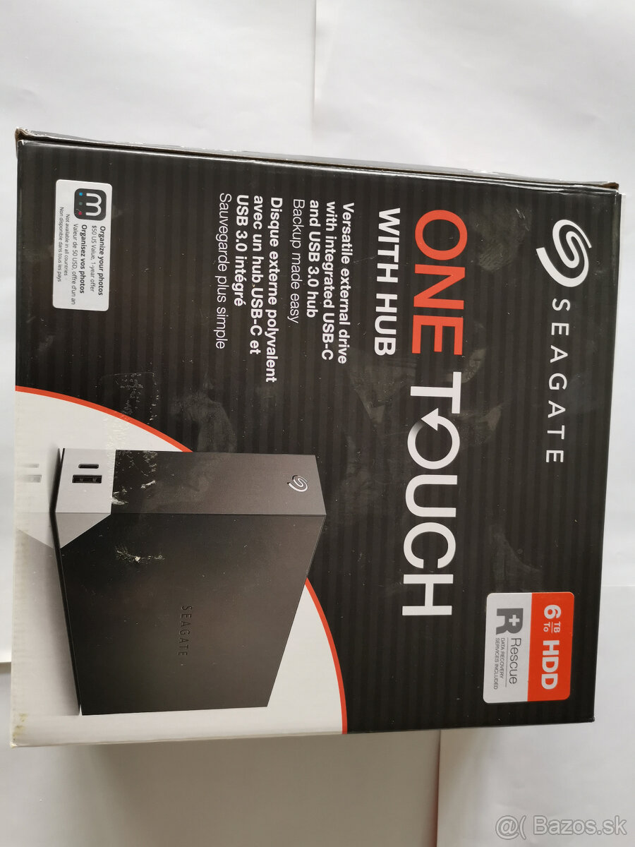 Predám externý pevný disk Seagate One Touch 6 TB