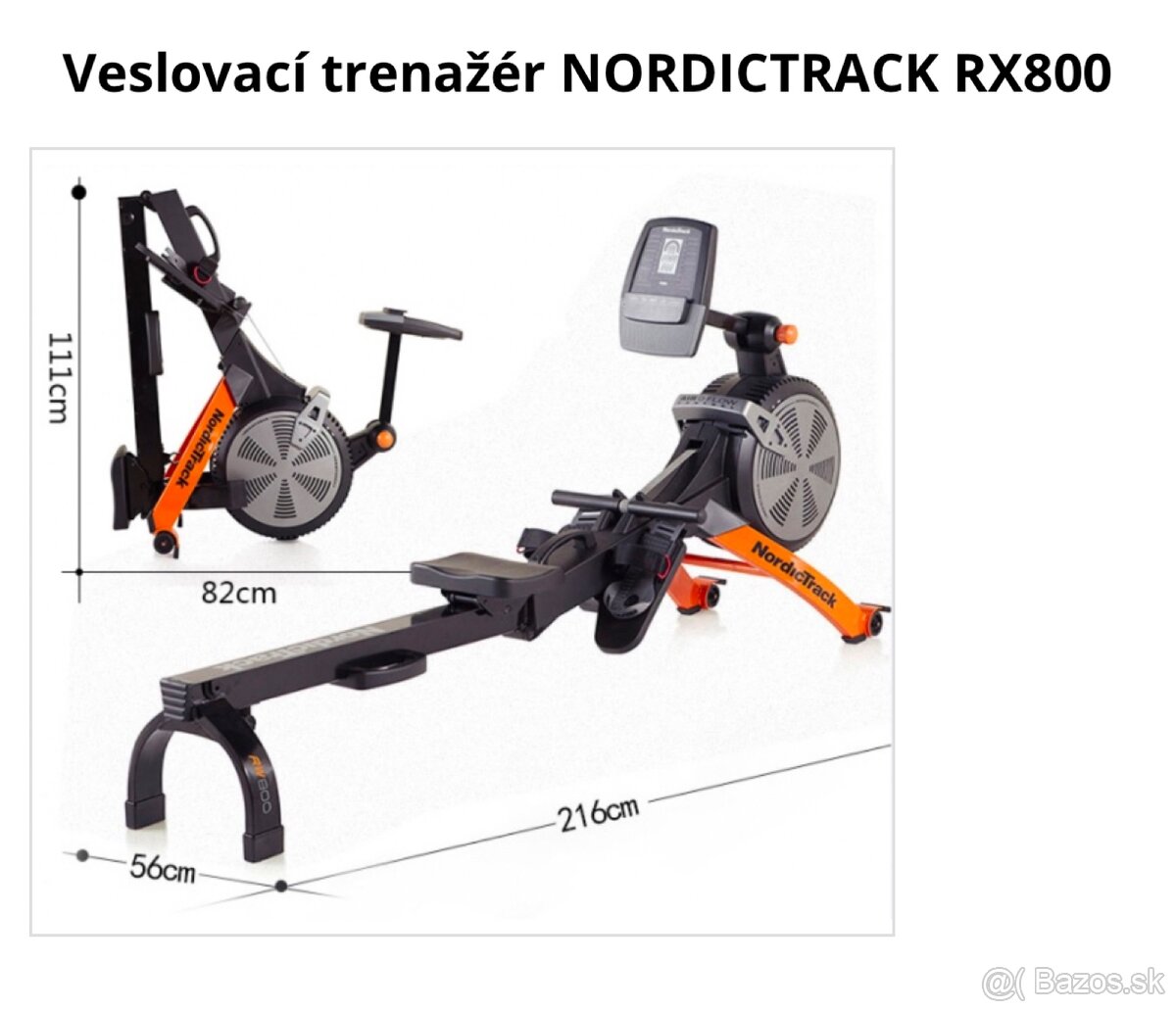 Veslovací trenažér NORDICTRACK RX800