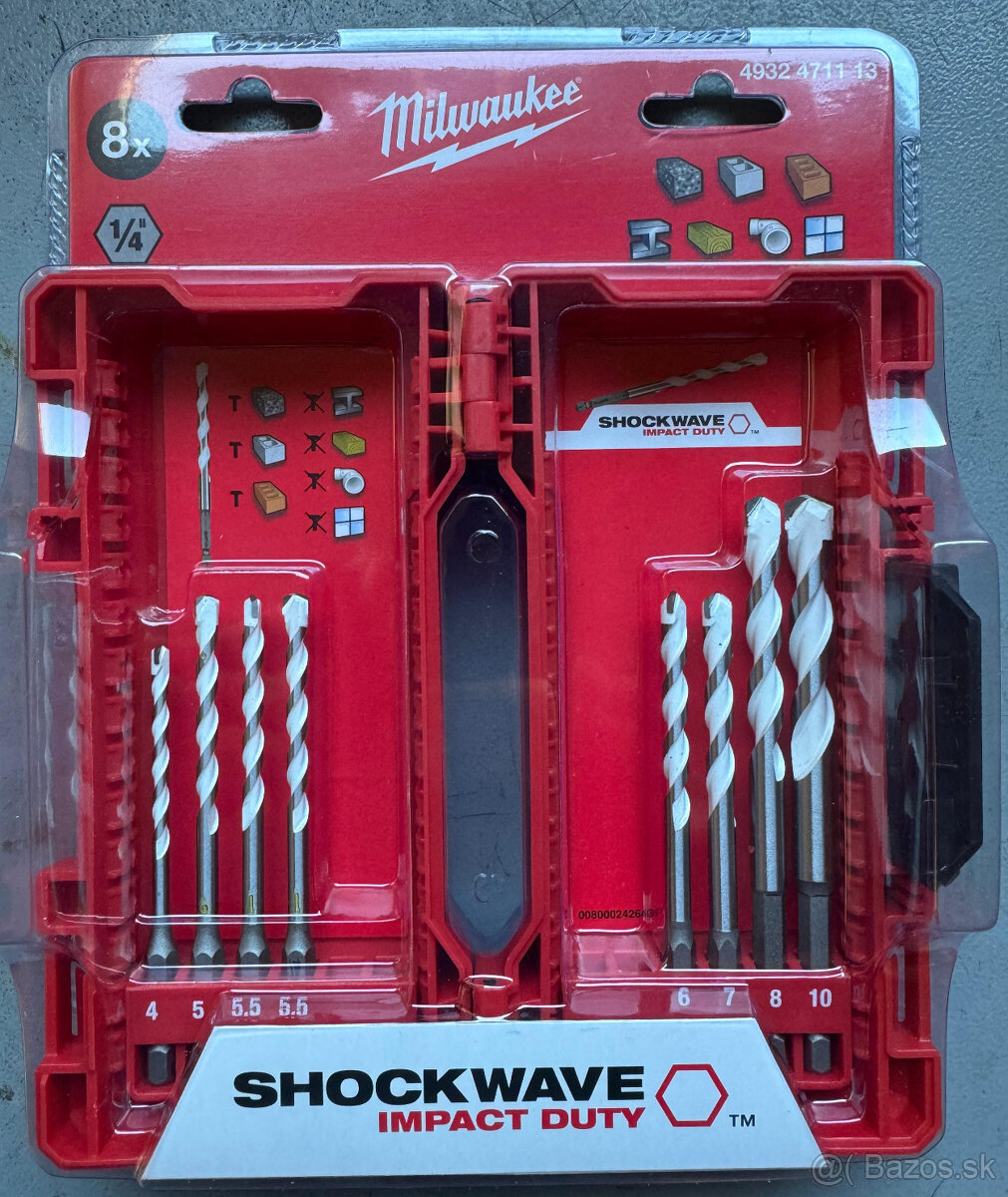 Milwaukee Univerzálne vrtáky Multi Material Shockwave