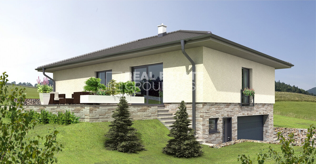 MODERNÁ NOVOSTAVBA RD S GARÁŽOU NA POZEMKU 630 M2 - STREŽENI