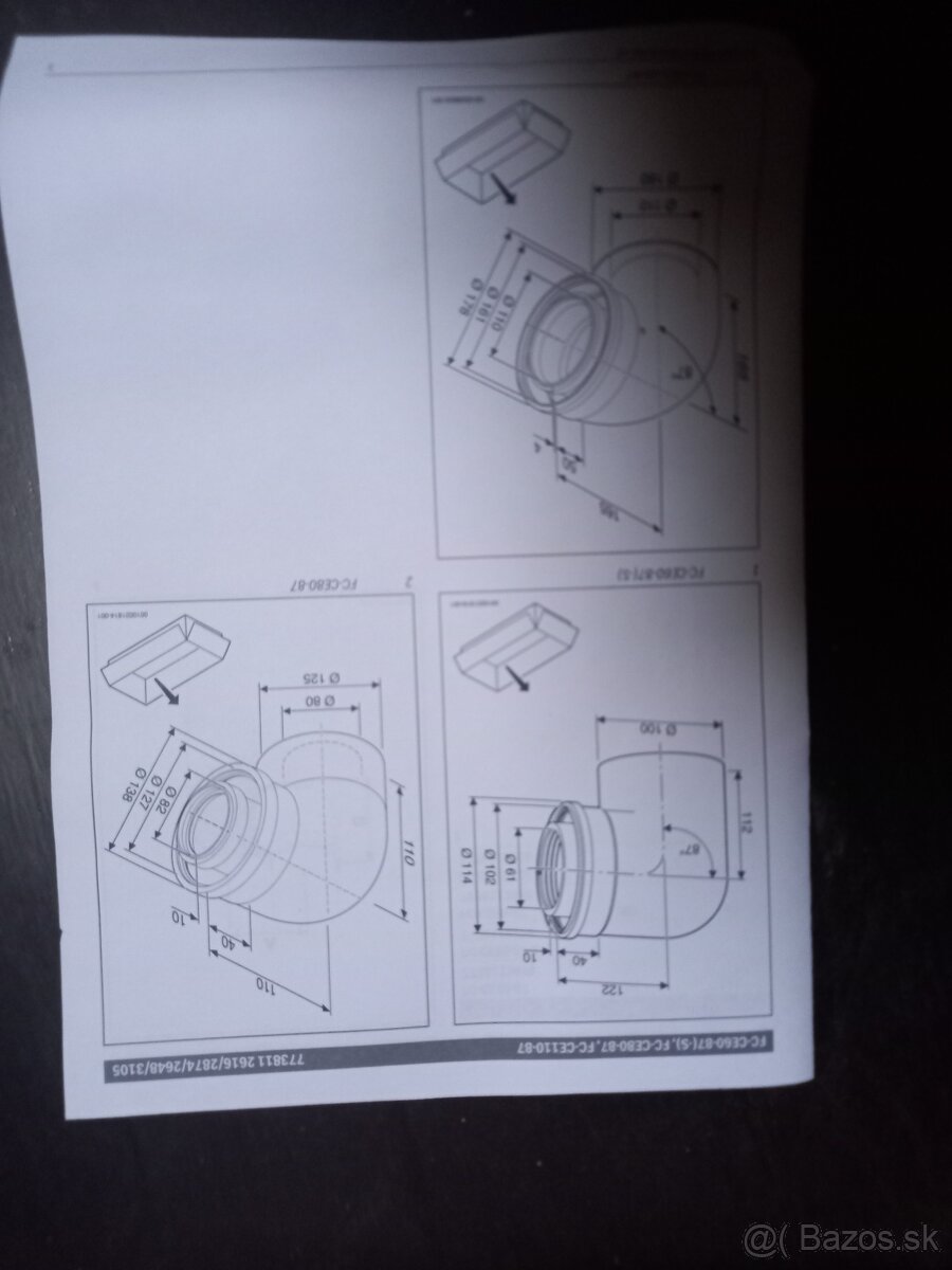 Predám nové koncentrické koleno Bosch FC CE-80-87