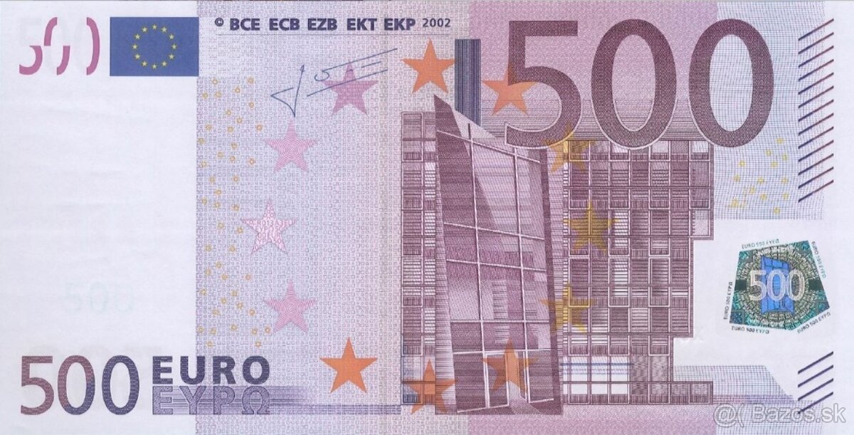 500 Eur bankovka z obehu