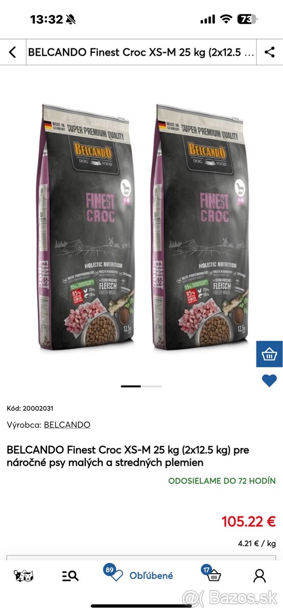 Granule belcando croc 25kg