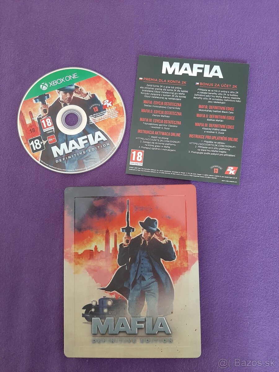 Xbox One/ Xbox Series X hra Mafia steelbook