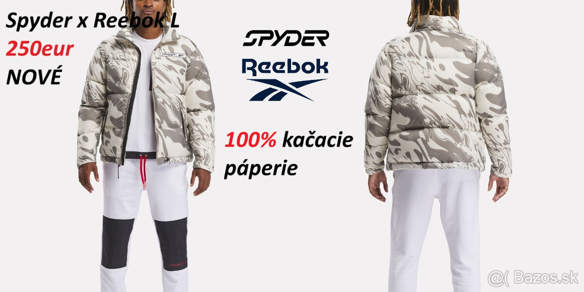 Zimná bunda Spyder x Reebok, Jordan - POŠTOVNÉ V CENE