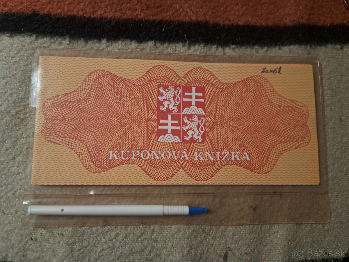 Kupónová knižka ČSFR - menová reforma