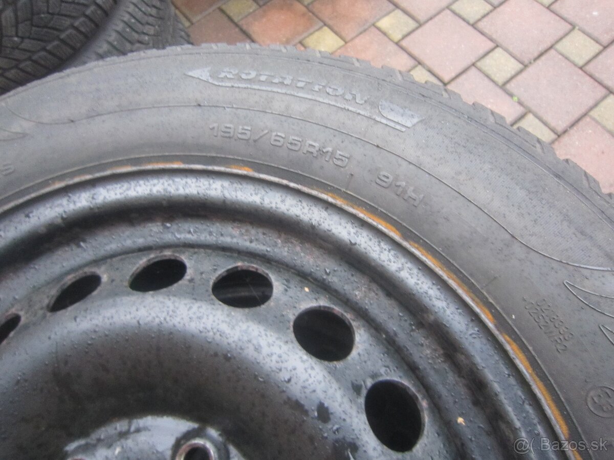 195/65R15 91H zimne pneu Fulda s pl. diskami Octavia 2,3 Gol