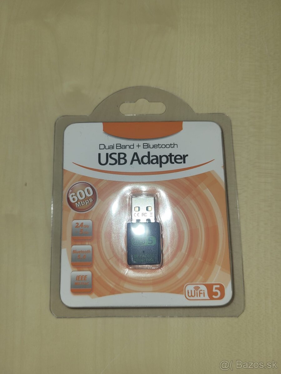 Bezdrôtová sieťová karta USB WiFi+BT 2 v 1