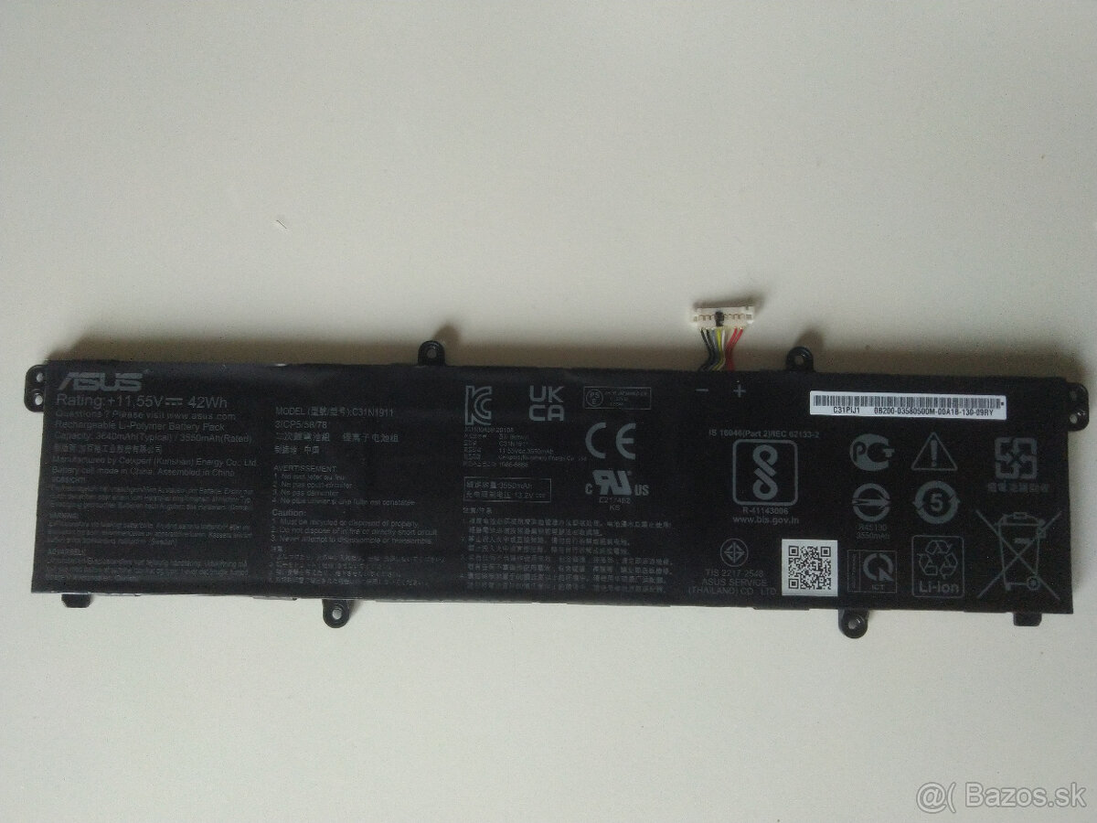 Bateria na notebook Asus TM420U 42Wh 11.55V