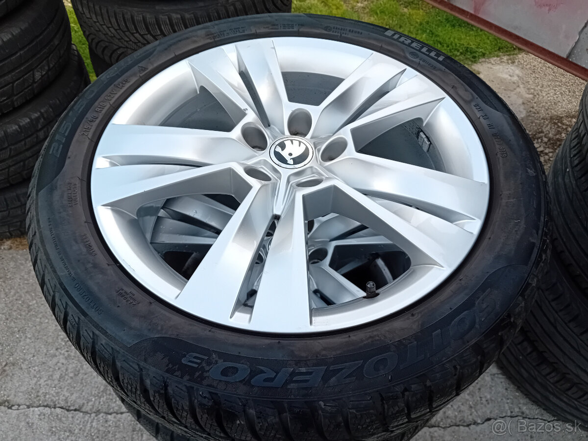 ALU disky "Škoda a iné" 5x112 18" pneu 215/50 r18