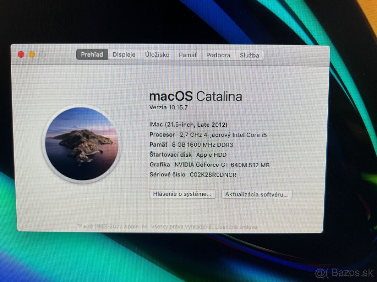 iMac 21,5 -inch, Late 2012, 1TB