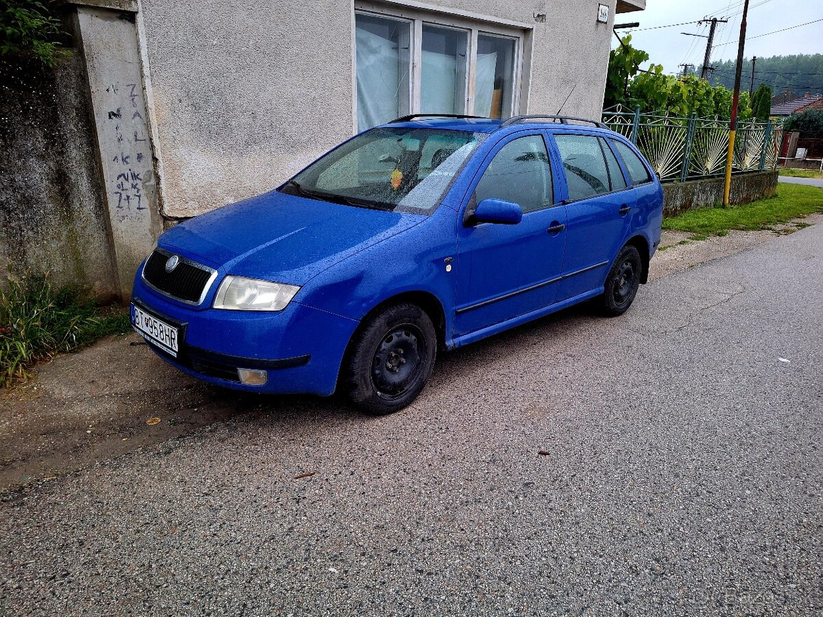 Predám krásnú škoda fabia.combi 4valec benzín.1.4.74KW