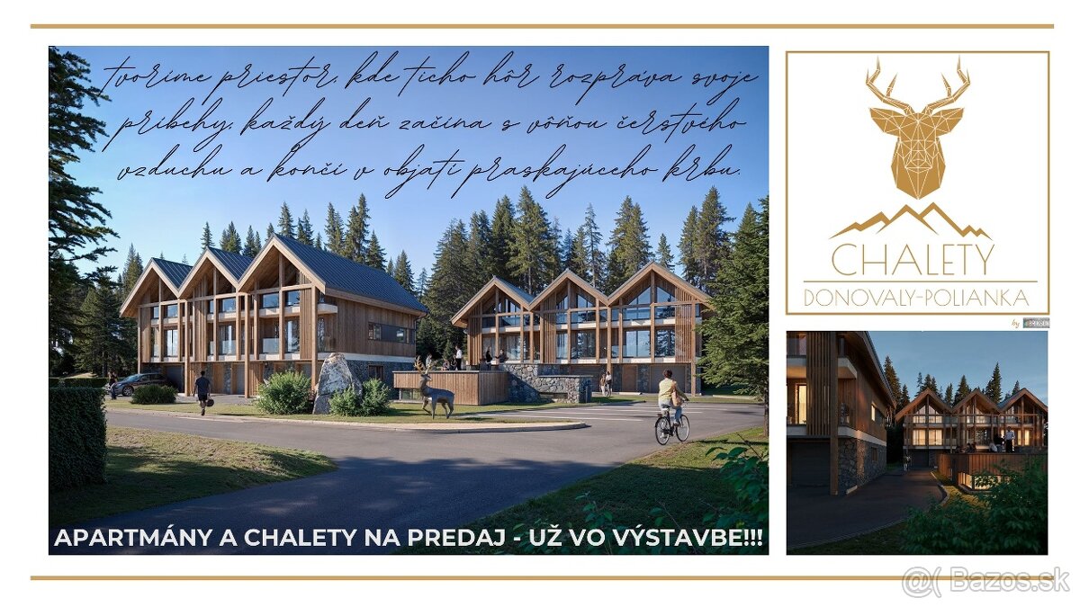 Na predaj apartmány a chaty Donovaly.