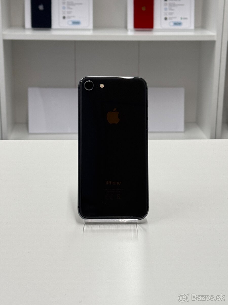 ZÁRUKA 1 ROK /  Apple iPhone 8 256GB Black, 100% ZDRAVIE