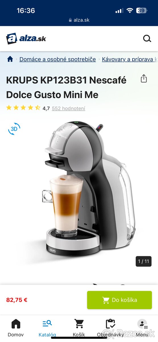 Dolce gusto nescafe kavovar