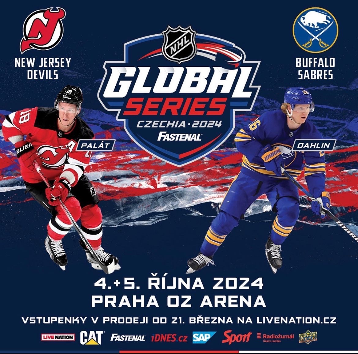 NHL Global Series 5.10.2024 Praha