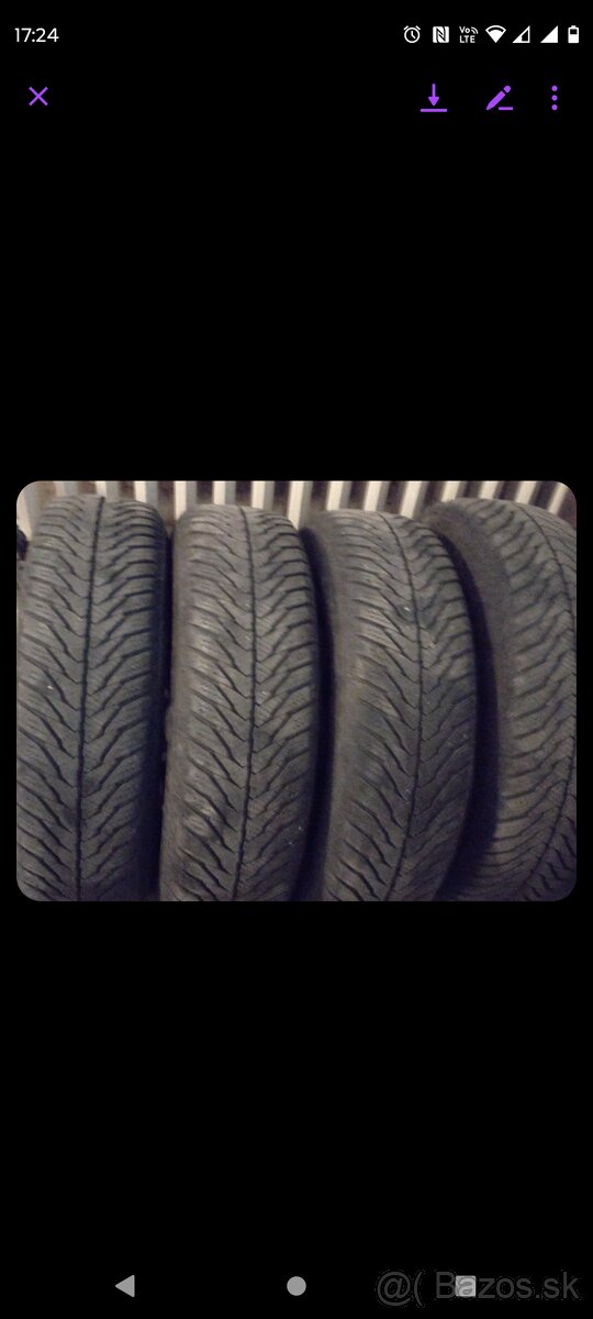 4 zimné gumy 165/70 r14 81T