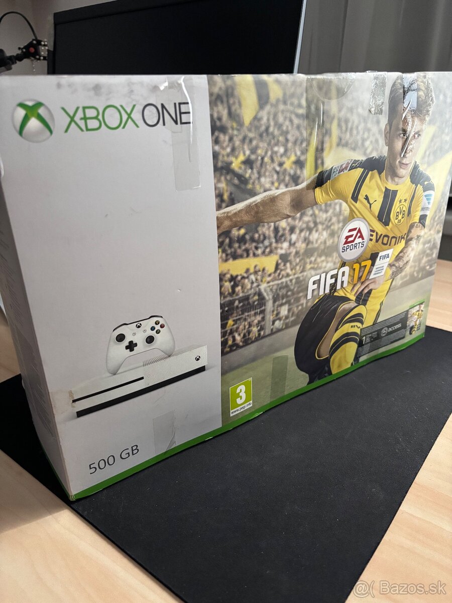 Xbox One S 500GB + ovládač a káble