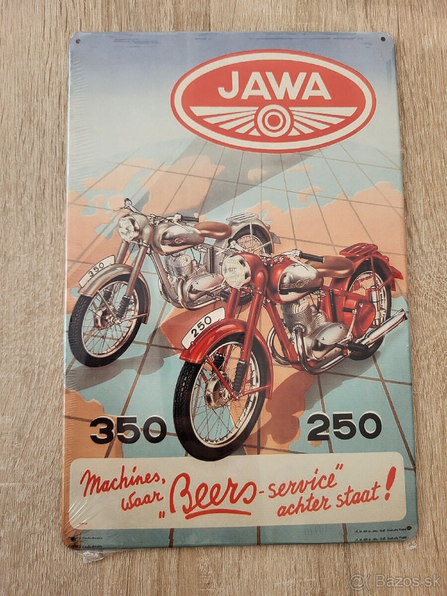 Retro plechové cedule JAWA