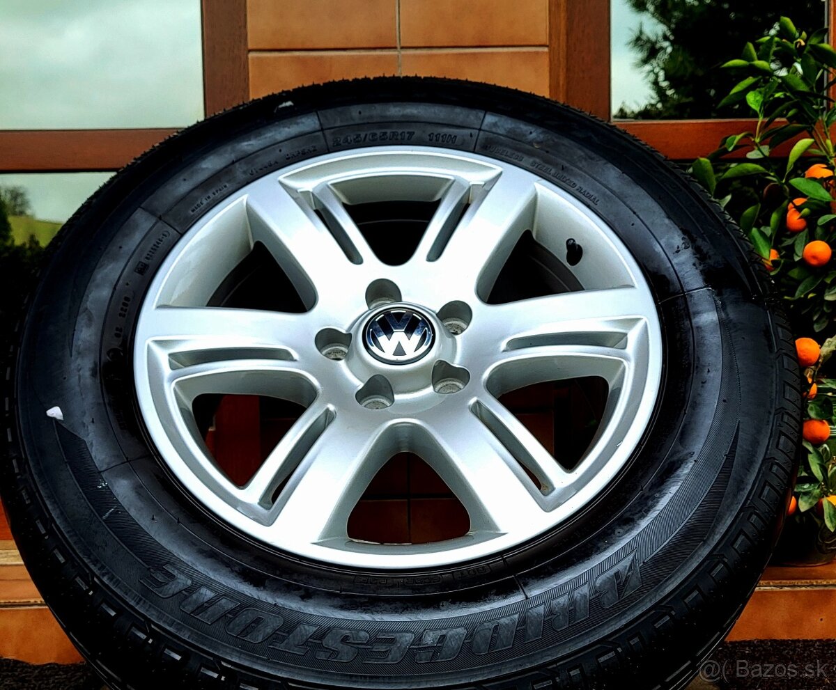 alu R17 5x120 orig. VW Amarok, T5 (+pneu Bridgestone 245/65)