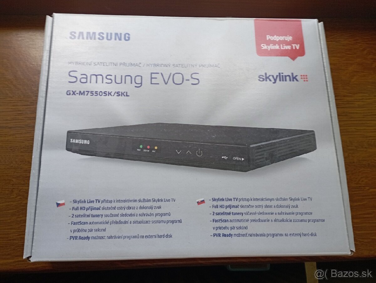 SATELITNY 2-TUNEROVY PRIJIMAC SAMSUNG EVO-S GX-M7550SK