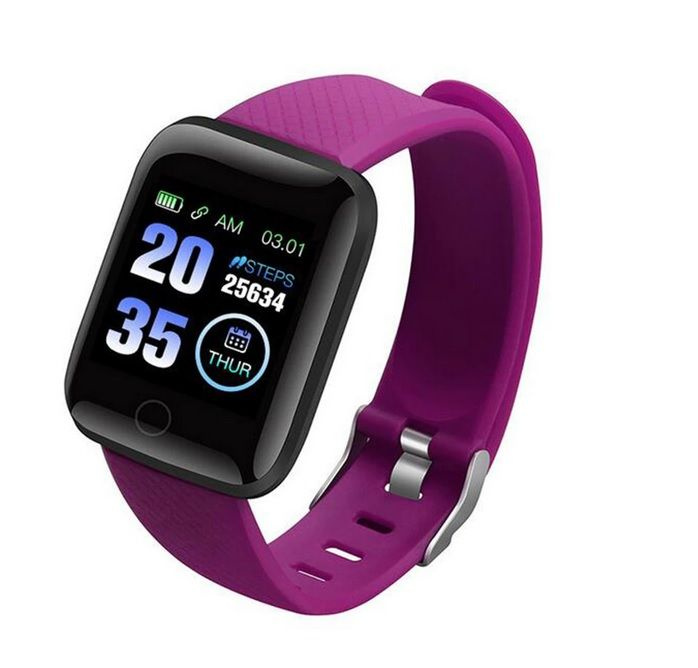 (IHNEĎ) Fitness Smart hodinky D20, fialové