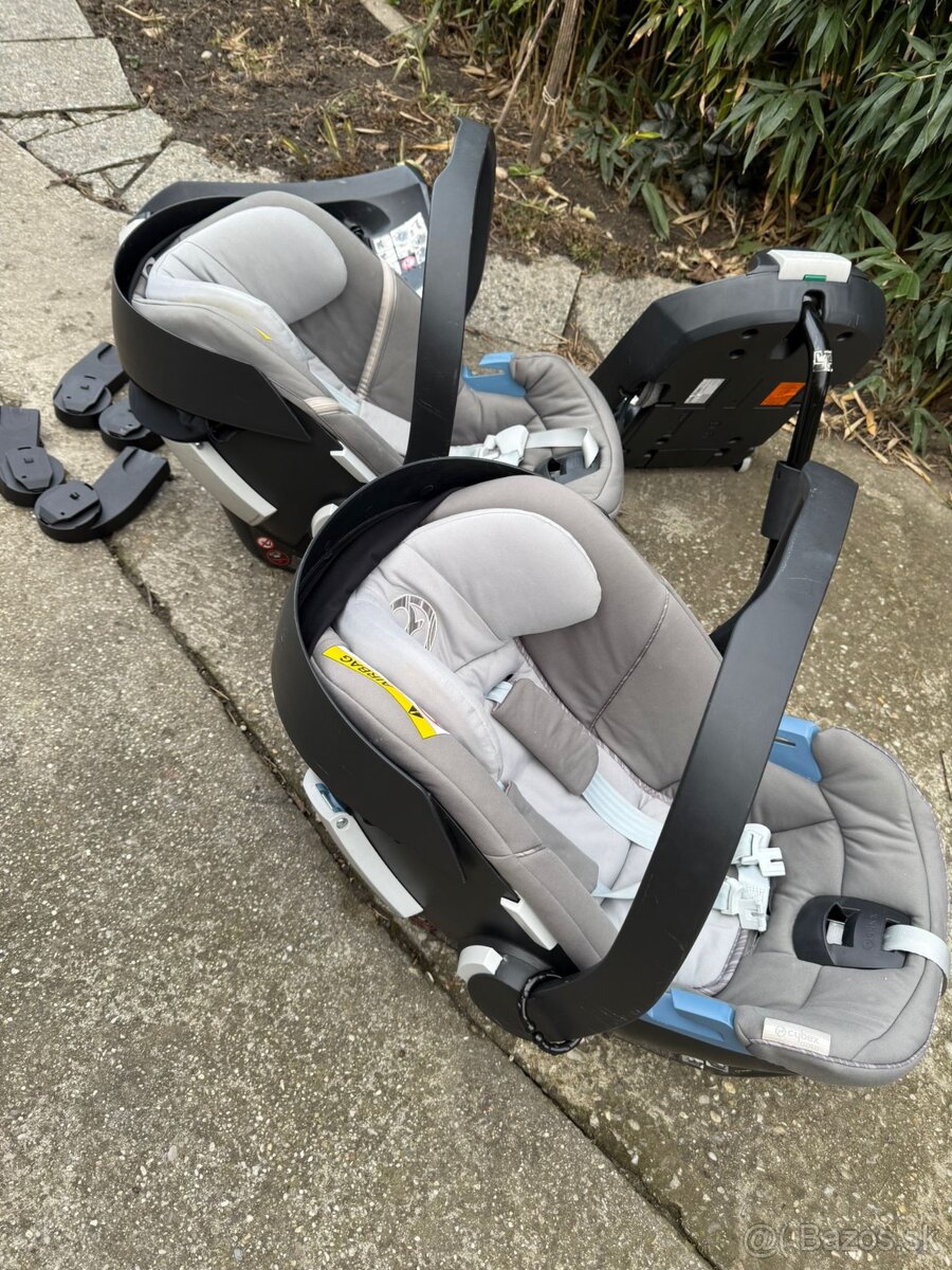 2x Vajíčka CYBEX ATON 5 ISOFIX so základňou