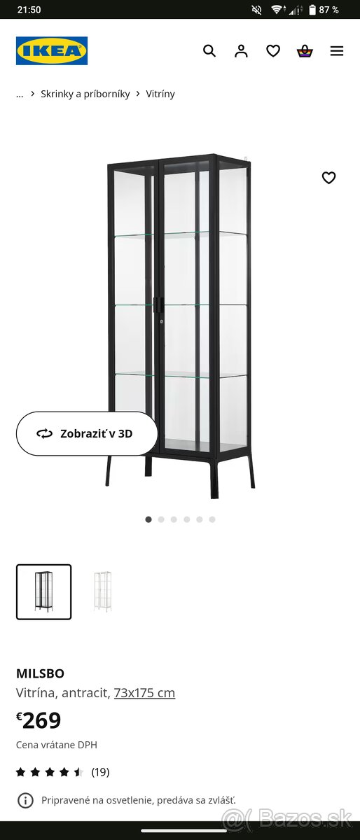 IKEA MILSBO vitrína