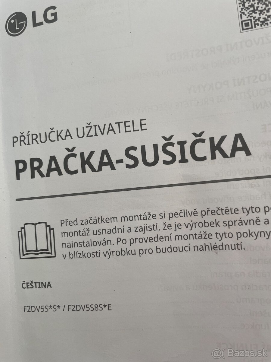 Predám LG Práčku so sušičkou F2DV5S8S1