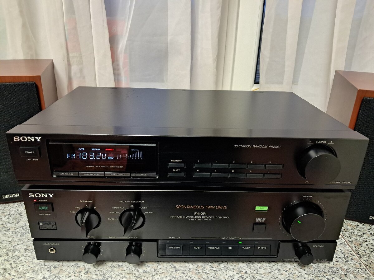 SONY ST-S110 / STEREO TUNER / JAPAN / 30 STATION