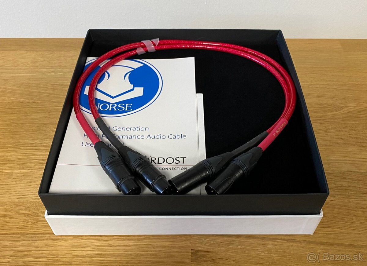 Nordost Heimdall 2 - analogový XLR kabel, set 0,6 a 1 m