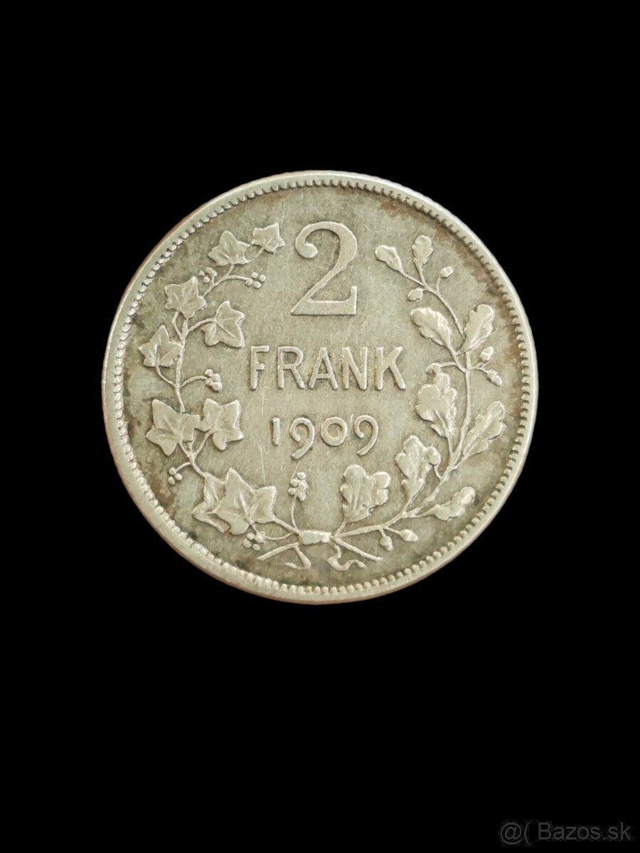 2 Frank 1909 - Belgicko