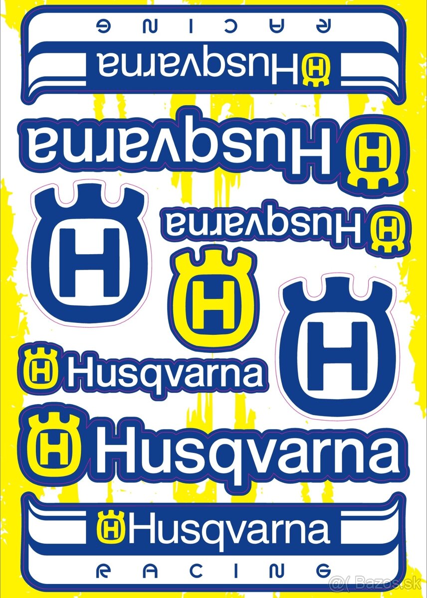 Predám nálepky Husqvarna