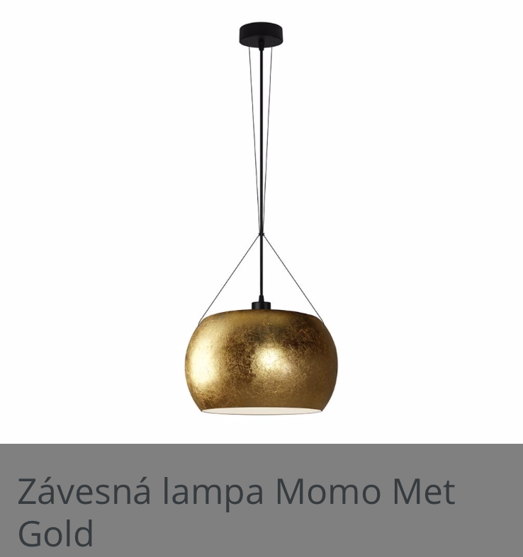 Zavesna lampa Sotto Luce-Momo Met Gold