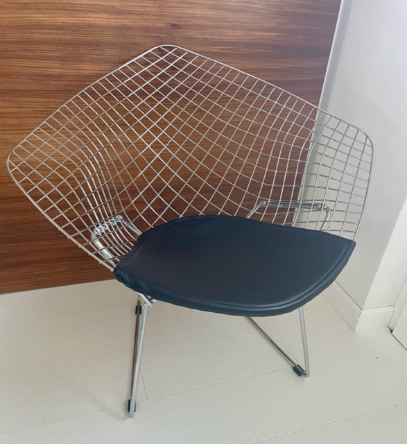 Kreslo - dizajnové  Wire Chrome,  Harry Bertoia