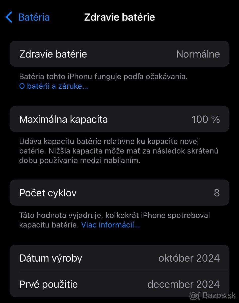 iPhone 16 Pro, 256GB Čierny titán