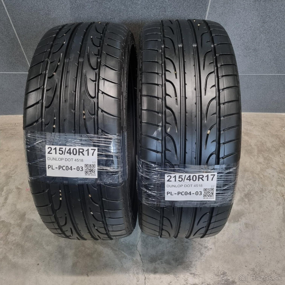 Letné pneumatiky 215/40 R17 DUNLOP DOT4518