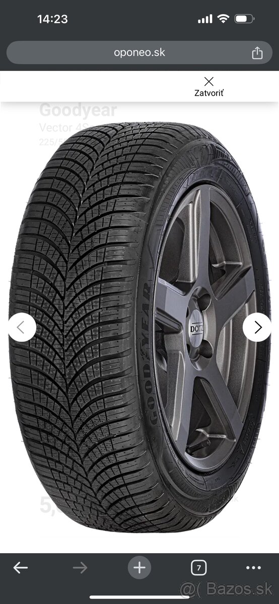 Goodyear Vector 4Seasons Gen 3 225 55 R17 101 W XL Bratislava Bazoš sk