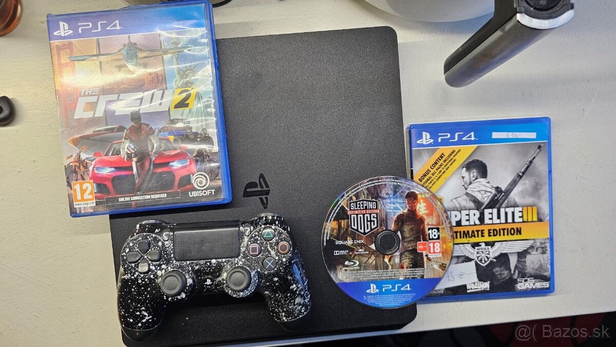 Sony Playstation 4 slim 1TB + joypad a hry - aj vymením