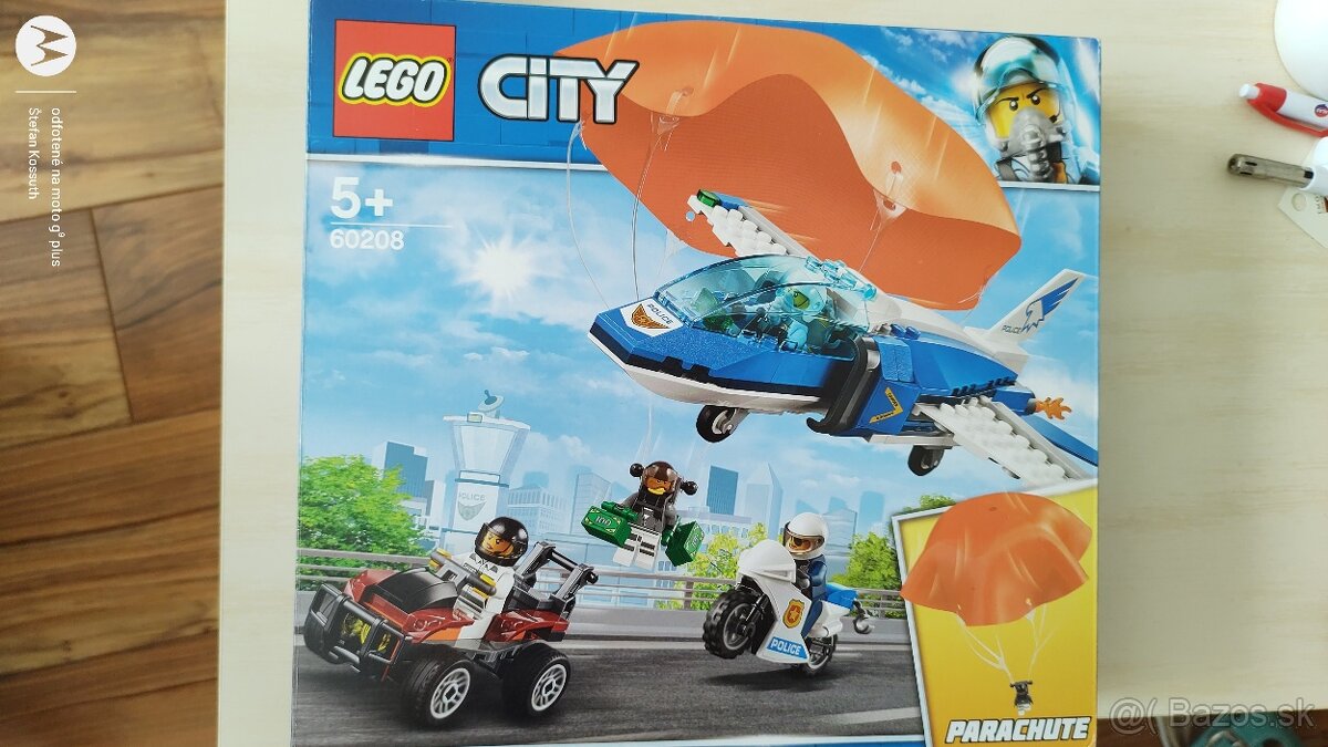 Predám Lego City 60208 Zatknutie Zlodeja Na Padáku