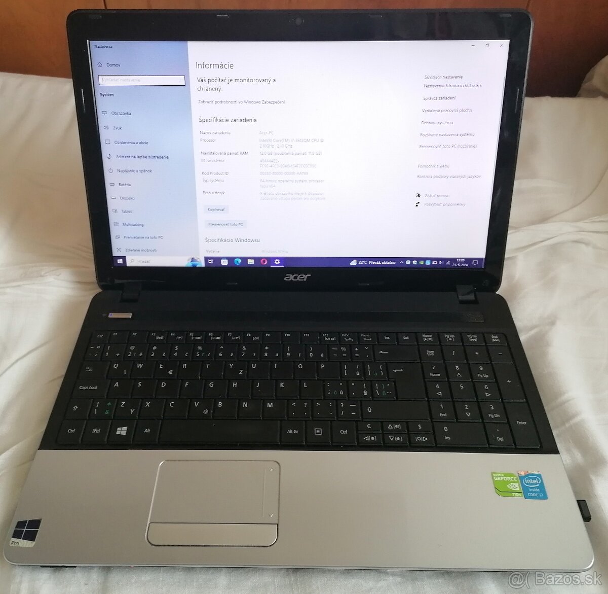 PC-.Acer s Intel Quad-Core i7 / 12Gb RAM/ 512GB SSD + Hry