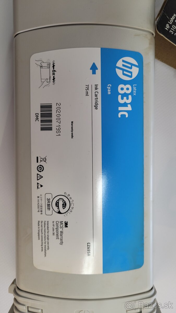 HP 831 ink