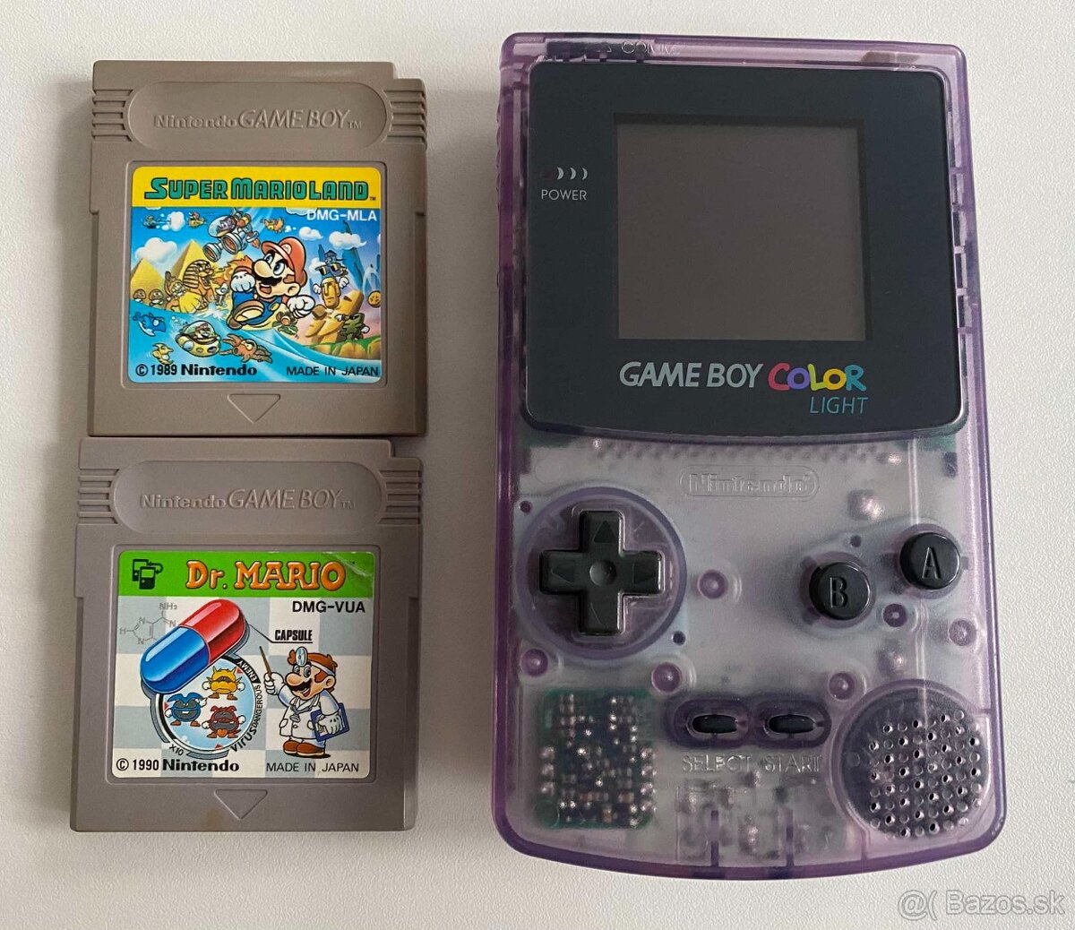 GameBoy Color Clear Purple IPS displej