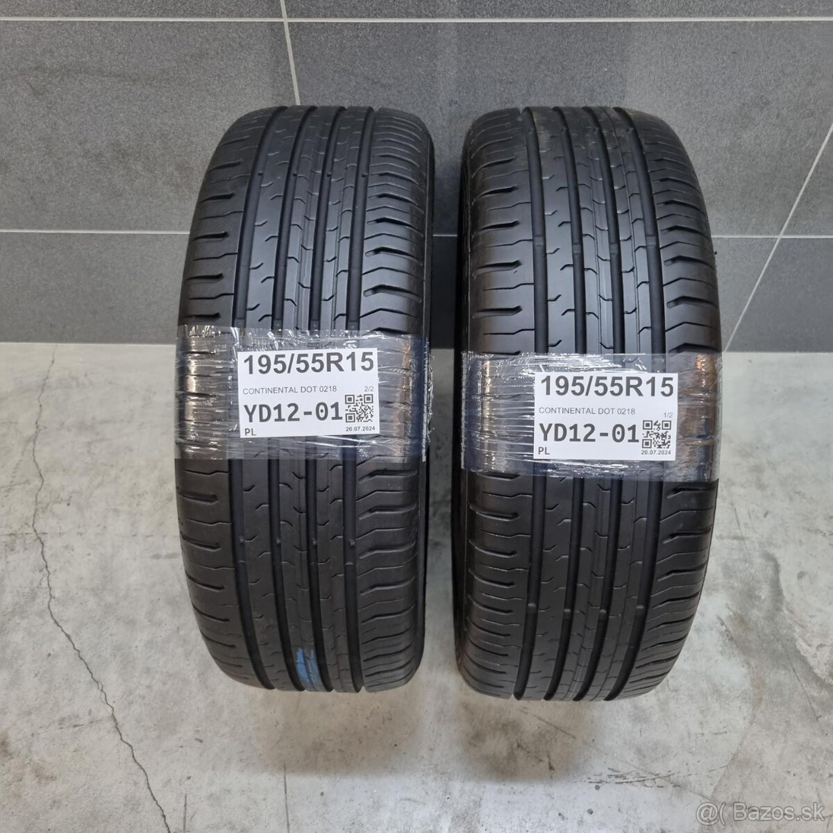 Letné pneumatiky 195/55 R15 CONTINENTAL DOT0218