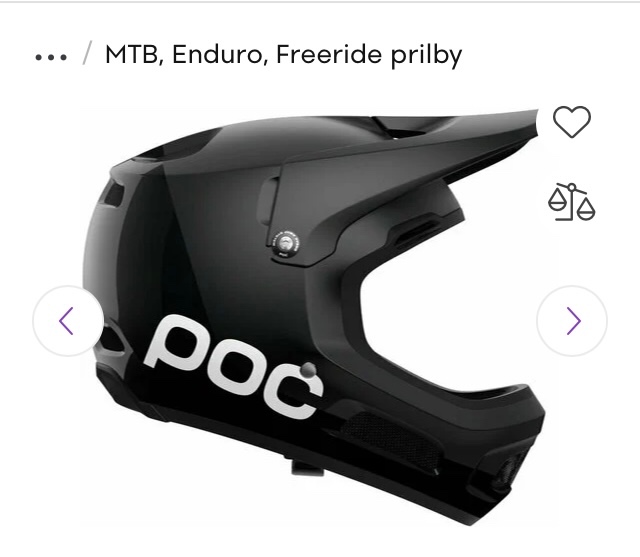 Enduro prilba POC fullface, Pumptrack