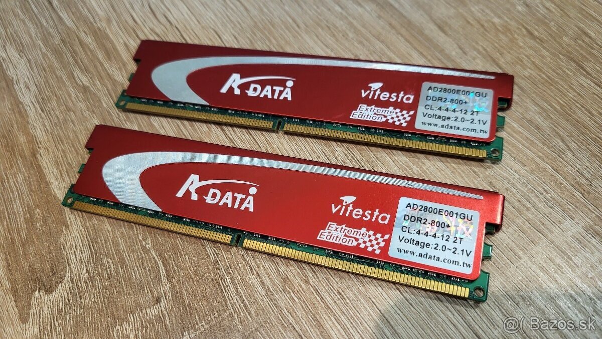 ADATA Vitesta Extreme DDR2 800+, 2x1GB, CL4, AD2800E001GU