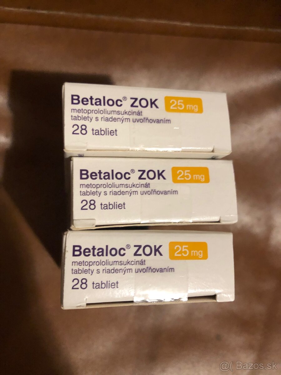 Betaloc 25mg, 3balenia na predaj, spolu 10€