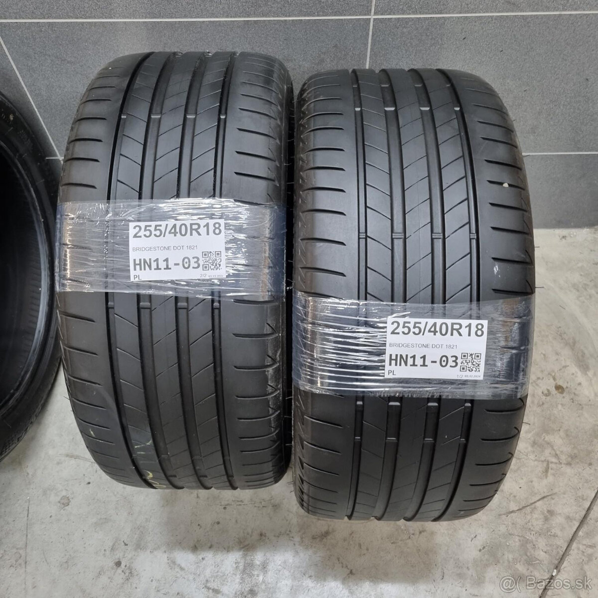 Letné pneumatiky 255/40 R18 BRIDGESTONE DOT1821