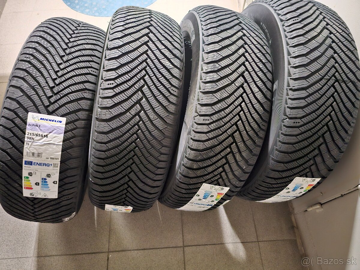 Nové pneumatiky Michelin Alpin7 215/65R16 98H